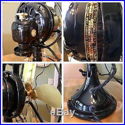 Antique 1916 GE 12 2 Star General Electric Oscillating Fan RESTORED