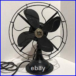 Antique 1920'S Robbins & Myers 12 Oscillating Fan w 3 Speeds #5204 Beautiful