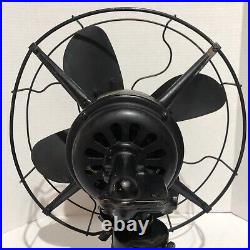 Antique 1920'S Robbins & Myers 12 Oscillating Fan w 3 Speeds #5204 Beautiful