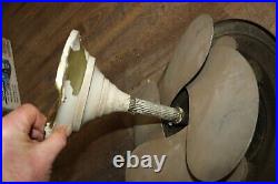 Antique 1920's Levelle Retractable Birdwing Ceiling Fan Chandelier Light Fixture