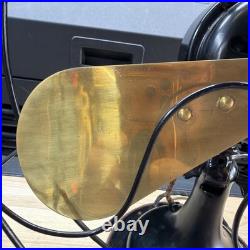 Antique 1920's Robbins & Myers 2417 16 3 Speed Oscillating Brass Gear Back