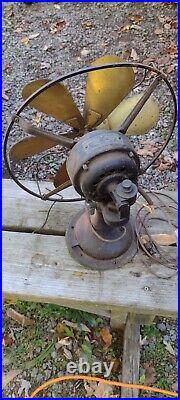 Antique 1920's Westinghouse Brass 6 Blade Fan