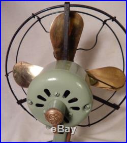 Antique 1920's Whiz GE Electric Fan Brass Blades
