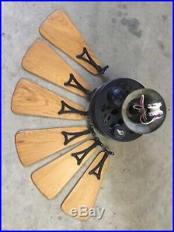 Antique 1920s 30s Emerson Electric Ceiling Fan 32 6 Blade from Fort Worth, TX