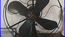 Antique 1920s GE General Electric 16 3 Speed Fan ORIGINAL Works beautifully