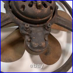 Antique 1920s GE General Electric 16 Brass Blade Exhaust Window Fan Steampunk