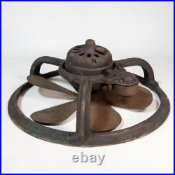 Antique 1920s GE General Electric 16 Brass Blade Exhaust Window Fan Steampunk