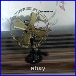 Antique 1920s GE General Electric Type AOR Brass Blade Collectible Tabletop Fan