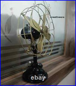 Antique 1920s GE General Electric Type AOR Brass Blade Collectible Tabletop Fan