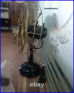 Antique 1920s GE General Electric Type AOR Brass Blade Collectible Tabletop Fan