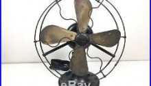 Antique 1920s General Electric GE WHIZ 4 Brass Blade Fan WORKS GREAT