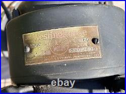 Antique 1920s Metal Westinghouse AC Motor 16 Oscillating Desk Fan Style 321347