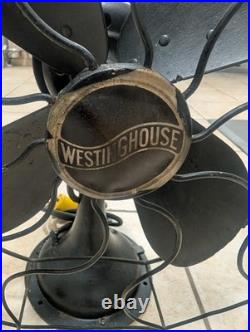 Antique 1920s Westinghouse 17 Oscillating Desk Fan 321347 WORKS Antique 1920s Westinghouse 17 Oscillating Desk Fan 321347 WORKS
