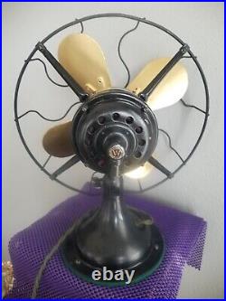 Antique 1922 Westinghouse 315734 non Oscillating 12 Desk Fan 3 speeds