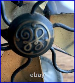 Antique 1924 Ge Series G 6 Brass Small Fan Vintage Electric Runs Great Antique 1924 Ge Series G 6 Brass Small Fan Vintage Electric Runs Great