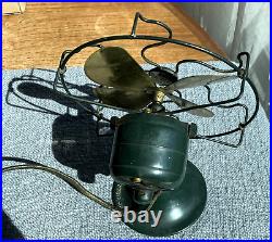 Antique 1924 Ge Series G 6 Brass Small Fan Vintage Electric Runs Great Antique 1924 Ge Series G 6 Brass Small Fan Vintage Electric Runs Great