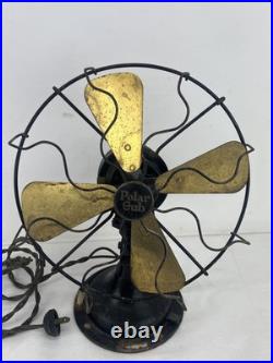Antique 1925 Polar Cub 10 Type H Electric Oscillating Fan, Fan Works Original
