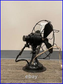 Antique 1925 Polar Cub 10 Type H Electric Oscillating Fan, Fan Works Original