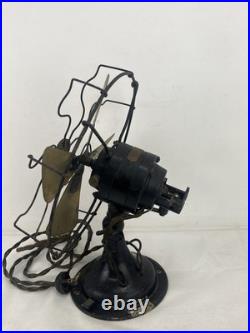 Antique 1925 Polar Cub 10 Type H Electric Oscillating Fan, Fan Works Original