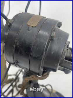 Antique 1925 Polar Cub 10 Type H Electric Oscillating Fan, Fan Works Original