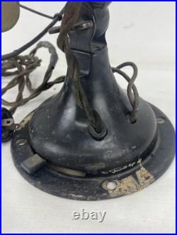 Antique 1925 Polar Cub 10 Type H Electric Oscillating Fan, Fan Works Original