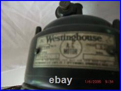 Antique 1925 Westinghouse 516860A Oscillating 12 Desk Fan 3 speeds
