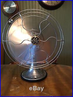Antique 1930 GE 10 General Electric Desk Fan RESTORED