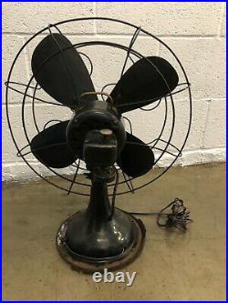 Antique 1930's Robbins & Myers 1604 Electric Fan All 3 Speeds Work
