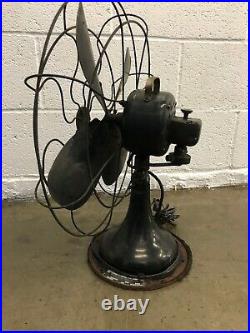 Antique 1930's Robbins & Myers 1604 Electric Fan All 3 Speeds Work