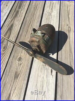 Antique 1930s 40s Airplane Fan Wooden Prop Air Circulator Ceiling Fan Industrial