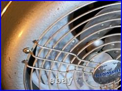 Antique 1930s Kenmore Space Heater Round Steel Industrial Steampunk Fan Pre war