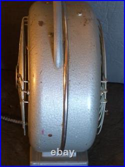 Antique 1930s Kenmore Space Heater Round Steel Industrial Steampunk Fan Pre war