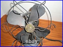 Antique 1930s R & M (Robbins Myers) Working 4-Blade ELECTRIC TABLE FAN #B72008A
