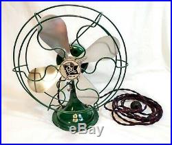 Antique 1930s Robbins & Myers Junior 10 inch Oscillating Fan Restored