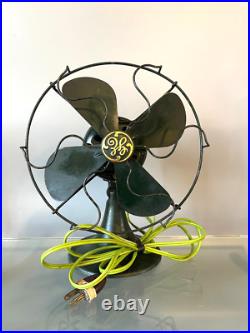 Antique 1931s GE 8'' Non- Oscillating Electric Table Fan