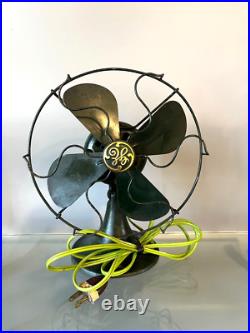 Antique 1931s GE 8'' Non- Oscillating Electric Table Fan