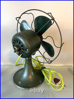 Antique 1931s GE 8'' Non- Oscillating Electric Table Fan