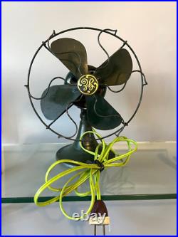 Antique 1931s GE 8'' Non- Oscillating Electric Table Fan