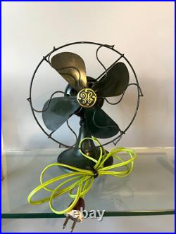 Antique 1931s GE 8'' Non- Oscillating Electric Table Fan