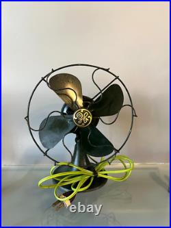 Antique 1931s GE 8'' Non- Oscillating Electric Table Fan