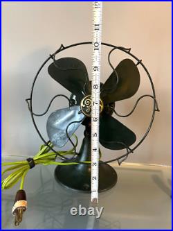 Antique 1931s GE 8'' Non- Oscillating Electric Table Fan