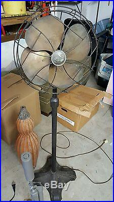 Antique 1940'S Emerson Electric 10 Pedestal Fan Model 6250-AK Vintage
