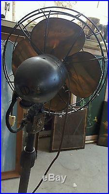 Antique 1940'S Emerson Electric 10 Pedestal Fan Model 6250-AK Vintage