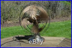 Antique 1947 General Electric 3 Speed Oscillating Desk Fan! Works! Original