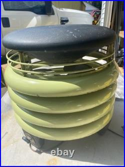 Antique 1950 Kisco'Circulair 14.5 Fan Rare Avocado Green Fan RA50 Works