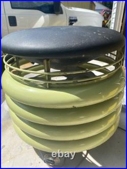 Antique 1950 Kisco'Circulair 14.5 Fan Rare Avocado Green Fan RA50 Works