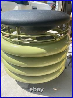 Antique 1950 Kisco'Circulair 14.5 Fan Rare Avocado Green Fan RA50 Works