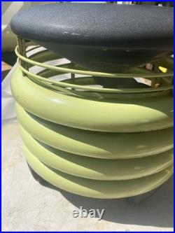 Antique 1950 Kisco'Circulair 14.5 Fan Rare Avocado Green Fan RA50 Works