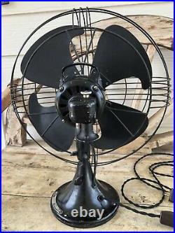 Antique 30s 40s General Electric Vortalex Fan 16-18 inch Form V