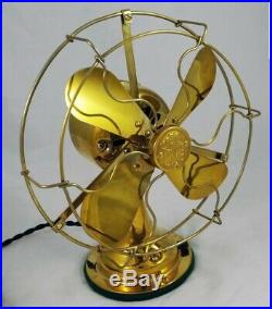 Antique 8All-brass General Electric Fan Circa 1909 RARE Only One on Ebay